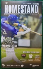 2021 Sugar Land Skeeters/Space Cowboys Homestand Program Jeremy Pena Cover
