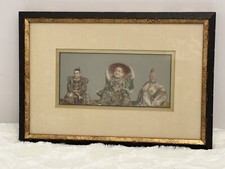 Antique Lithograph Of Japanese Kioto Figures By Audsley 1884 Rare Numbered