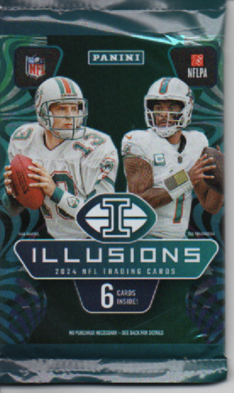 ILLUSIONS FOOTBALL LOT. “ 3-Pack " Factory Sealed / RC & Inserts