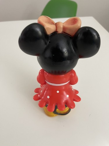 Vintage Minnie Mouse Walt Disney Plastic Toy Rare Collectors 1980 Mickey 17cm - Picture 8 of 15