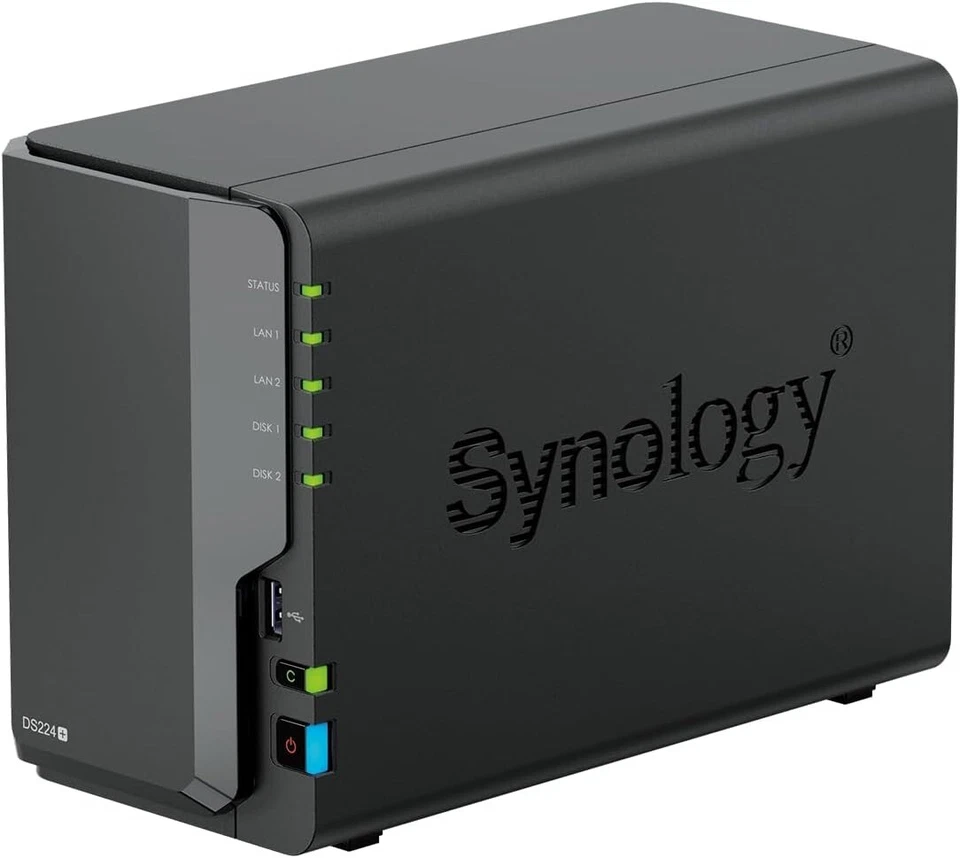 Synology DiskStation DS224+ NAS Server Desktop Archiviazione 2 Vani Gigabit LAN - Immagine 3 di 4