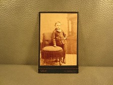 Victorian Antique Cabinet Card Photo of Young Boy ......FREE SHIPPING