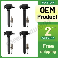 4x Ignition Coil & IRIDIUM Spark Plug Kits Fits Jeep Compass Dodge Dart Chrysler