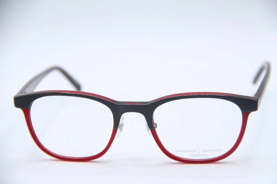 NUEVAS GAFAS PRODESIGN DINAMARCA 3608-1 C. 6631 NEGRO ROJO MONTURAS AUTÉNTICAS 49-20 Foto 2 de 4