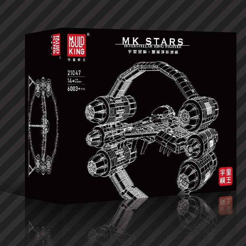 Mould King 21047 MK Stars UCS Stern Jedi Interstellar Ring Fighter Raumschiff