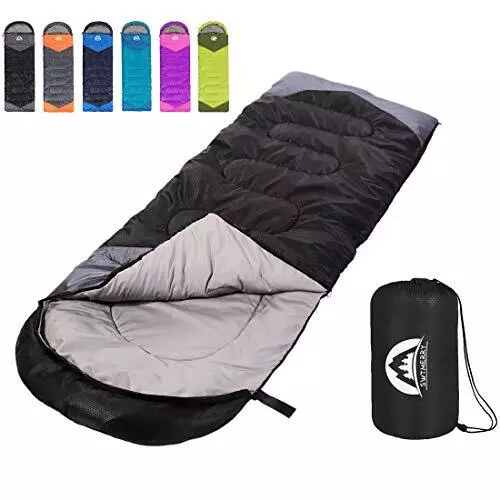Sleeping Bag 3 Seasons Summer Spring Fall Warm Cool Weather