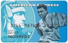 Muhammad Ali AMEX Parody Sticker (4-Pack) | Boxing 'The Greatest' Card Skin Deca