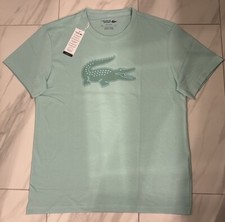 Lacoste Sport Men's Big Croc T-Shirt Light Green New