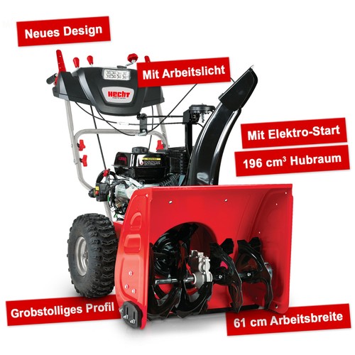 Schneefräse Benzin mit Antrieb Elektrostart 61 cm 5,5 Ps Schnee Schieber Räumer - Bild 2 von 12