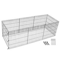 Dog Playpen 24" 8 Panels Foldable Exercise Pen Pet Playpen Fence Indoor Outdoor 8