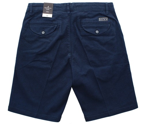 Nautica Men's Clipper Shorts Relaxed Fit, Flat Front Bermuda Deck, Multi Pockets - Picture 66 of 72