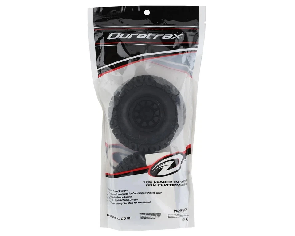 Предварительно смонтированные шины для гусеничного трактора DURATRAX DTX407710 Fossil 1,9 дюйма колеса Kodiak 12 мм высота - Изображение 2 из 2