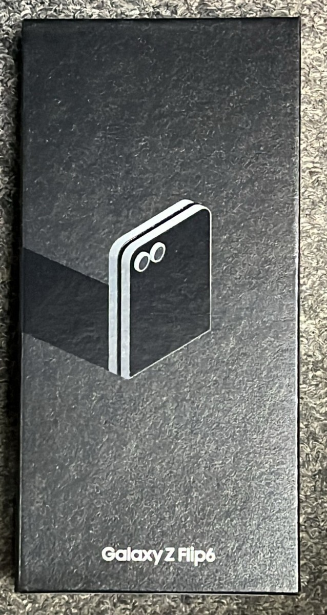 Original Samsung Empty Box for Galaxy Z Flip 6 - Silver Shadow (No