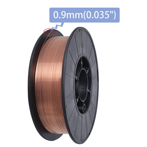 Alambre de soldadura MIG de acero dulce ER70S-6 0,035 pulgadas (0,9 mm) 10 libras