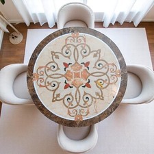 20" Marble Coffee Center Table Semi Precious Gemstone Pietra Dura Art Home Decor