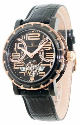 Armbanduhr Pierre Bonnet Automatisch IN Leder Skelettierter Vergoldet + Golf Tee