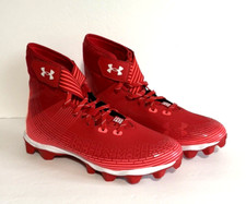 Under Armour Men Highlight 3023718-601 Franchise Red Football Cleats Size 9.5