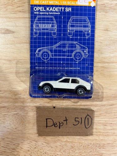 siku opel kadett sr Eurobilt 1/55 Scale Rare New ON CARD TOY CAR - Picture 2 of 6