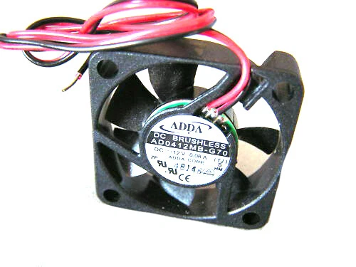 ADDA AD0412MB-G70 12V DC Brushless Fan 0.08A 40x40x10mm OL0403 - Image 1 of 1