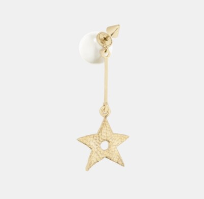 Dior☆CRYSTAL DIOR TRIBALES GOLD-FINISH PENDANT EARRINGS Dior Tribales Earrings Gold-Finish Metal and Silver-Tone