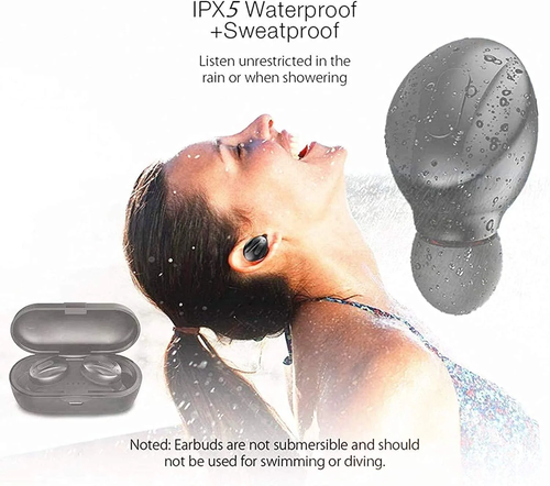Wireless Earbuds,Waterproof Bluetooth Headphones,Hight-Fidelity Stereo Sound Qua - Picture 5 of 12