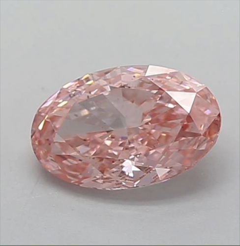 1.19 Ct Lab Grown Pink Oval Cut VVS2 IGI Certified Synthetic Diamond for Jewelry - Video 1 of 1