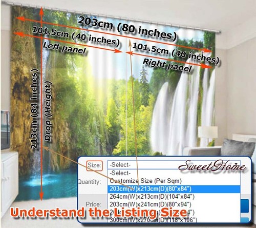 Beautiful Coconut Beach 3D Curtain Blockout Photo Printing Curtains Drape Fabric - Picture 5 of 12