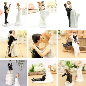 Bride Groom Resin Wedding Cake Topper Couple Figurine Romantic
