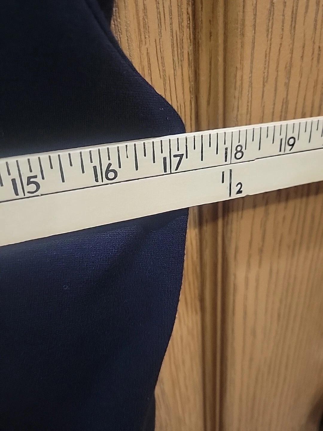 Abito Tory Burch da donna blu medio misto lana modale finiture in pelle di capra