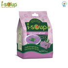 2 Packs × Instant Vegetarian Purple Yam Soup ISOUP 55g (5 Cubes)