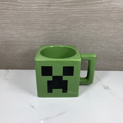 Mojang Jinx Minecraft Creeper Face Hard Plastic Coffee Mug 9.8oz