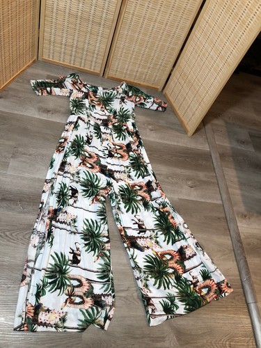 JAASE Hawaii Luau Pullover Hosenanzug Große L Afrikanischer Elefant Tropical H702