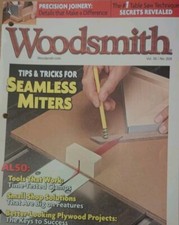 Woodsmith Magazine 2013 Seamless Miter Tips Table Saw Techniques Best Clamps