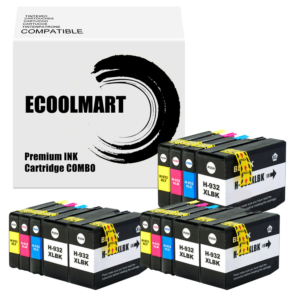 14PK Ink Cartridge replace for HP 932XL 933XL Officejet 6600 6700 7110 7510 7612