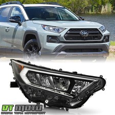 Faro delantero LED con bisel cromado para Toyota RAV4 2019-2021 - lado del pasajero