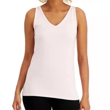 Alfani Womens Medium Ultra Soft Modal Sleep Pajama Tank Top Crystal Pink 1377