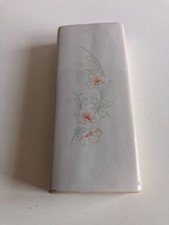 Humidificateur radiateur  vintage céramique décoration fleurs années 80