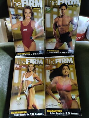 THE FIRM WORKOUT VHS FIRM PARTS SERIES Upper Body, Legs, ABS More Box  Set
