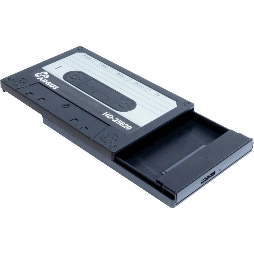 USB 3.0 2,5 Zoll  Externe Festplattengehäuse für SATA3 HD SSD HDD Look Kassette - Bild 2 von 4