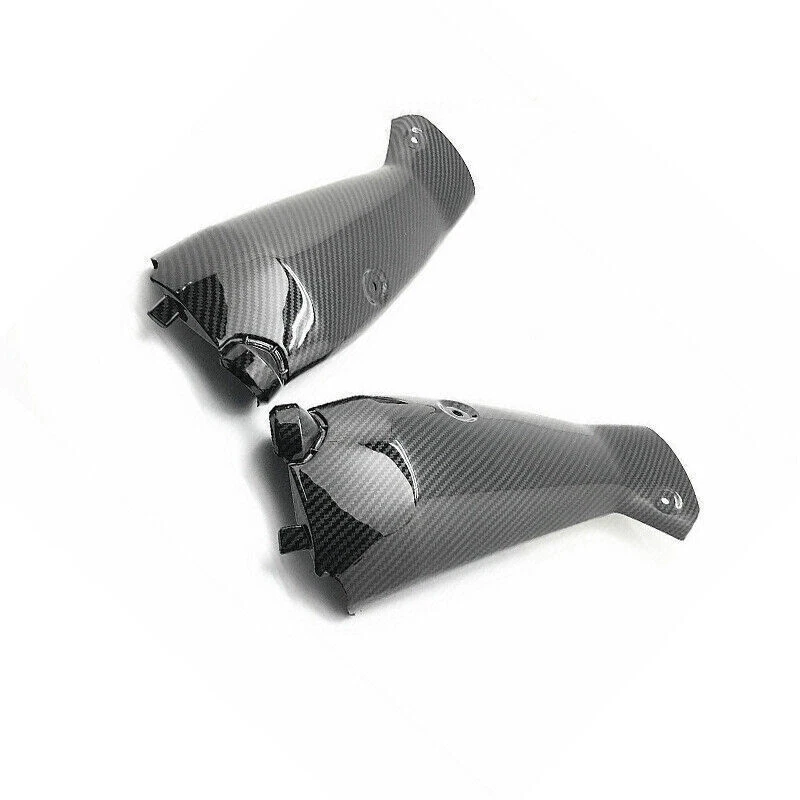 Cubierta de carenado de panel de tubos de admisión delanteros de fibra de carbono para Yamaha YZF R1 2009-2014 Foto 4 de 4