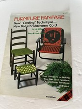 Vintage Furniture Fan-Fare Macrame Patterns Book Football Patio Lawn Chairs
