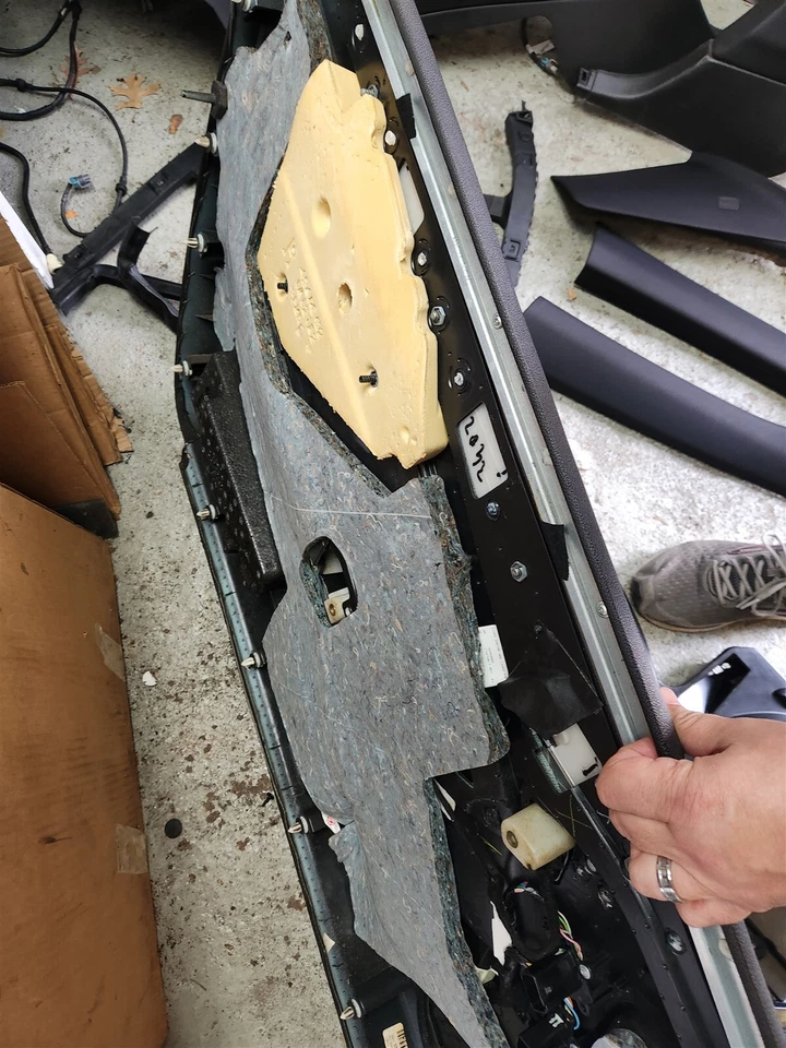 Panel de puerta lateral derecha 10-13 Cadillac CTS V NEGRO CUPÉ DELANTERO PASAJERO BONITO USADO Foto 2 de 2