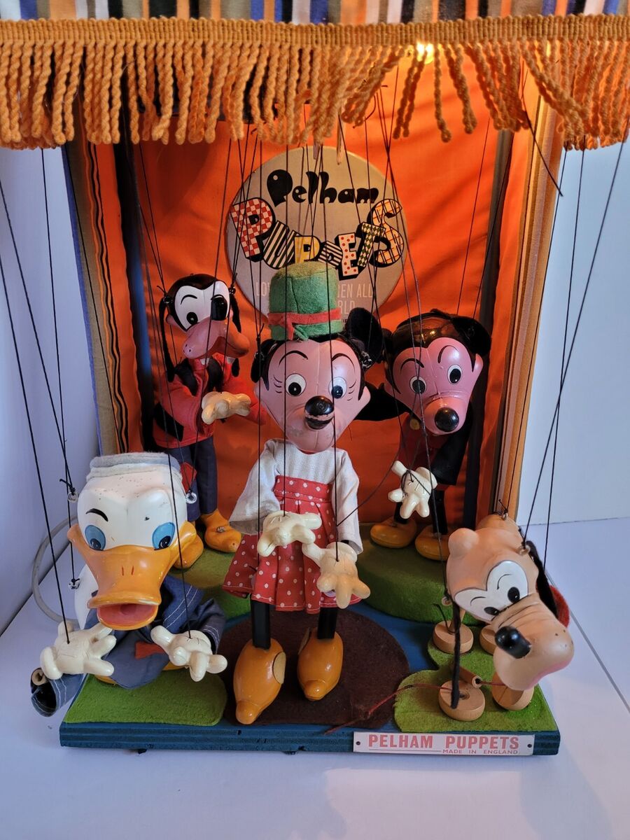 Pelham Puppets Wonky Disney Mickey Donald Marionette Pelham Puppets Wonky Disney Mickey Donald Marionette