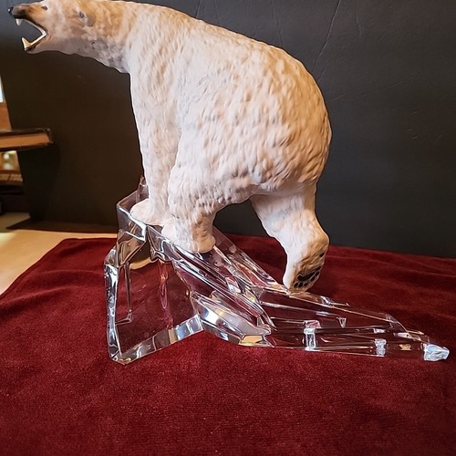 Polar bear figurine germany franklin mint lord of the ice sculpture 10" H Cerami - Picture 14 of 16