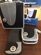 CD ORGANIZERS, 3 Pack , 128 CD Binder, 32 CD Travel Organizer, 10 CD Visor. NEW