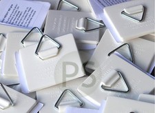 25 x Self Adhesive Plate Picture Hanger / Hook/ Sticky Pads : Leeds Display NEW