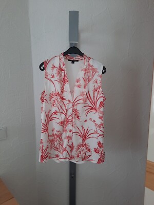 NEU Comma Bluse Shirt Damen Gr. 38 creme weiss koralle UVP 59,90  