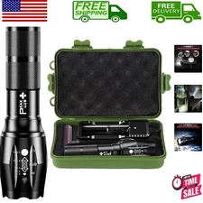 Super Bright 1000 Lumens Tactical Flashlight - Rechargeable & Zoomable, 5 Modes