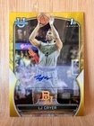 2022-23 Bowman Chrome LJ Cryer 1st Yellow Refractor Autograph SSP #/75 Auto Card