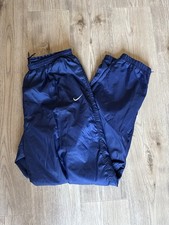Vintage 90s Nike Lined Track Pants Size Men s XL Navy Blue